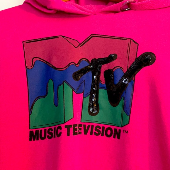 Vintage MTV Pink Hoodie size M - Picture 5 of 11